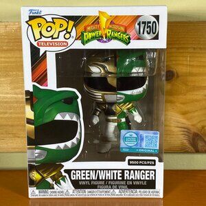 Funko Pop! Vinyl:Power Rangers Green/White  Ranger 1750 Limited Edition 9500pcs